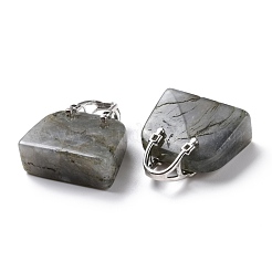 Pendenti naturali labradoriti in ottone&nbsp;KK-E274-01P-09