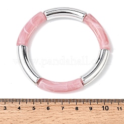 Stretcharmbänder aus beschichteten Harzperlen für Damen&nbsp;BJEW-P374-01P