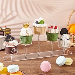 5-stöckige Acryl-Actionfiguren-Organizer-Display-Riser&nbsp;ODIS-WH0002-65