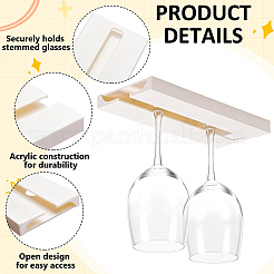 3 botellero de pared invertido de plástico ABS.&nbsp;AJEW-WA0004-86A