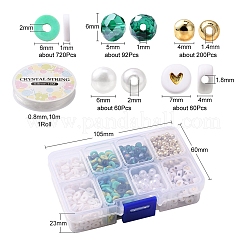 Kit de fabrication de bracelets de lettres et de perles d'imitation et de perles heishi&nbsp;DIY-YW0005-23A