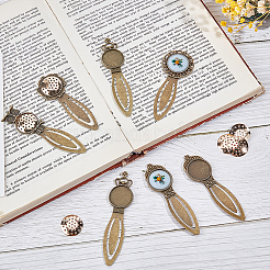 10 set di cabochon per segnalibro in lega di zinco&nbsp;FIND-ME0004-26