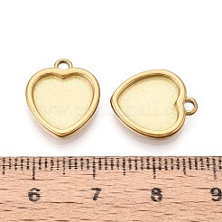 Cabochon-Fassungen für Anhänger aus Edelstahl 304&nbsp;STAS-T075-18G