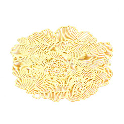 Gros pendentifs filigrane en laiton&nbsp;KKC-T003-14G
