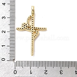 Pendentifs en zircone cubique clair en laiton&nbsp;LS-KK-G554-20G