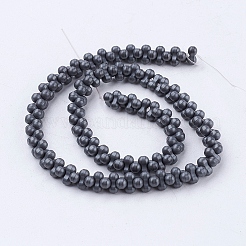 Non magnetici perle ematite sintetico fili&nbsp;G-P341-46F-6x3mm