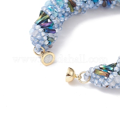 Toho japanisches Saat- und Bunte Malerei-Perlenarmband mit Messing-Magnetverschlüssen&nbsp;BJEW-MZ00036-03