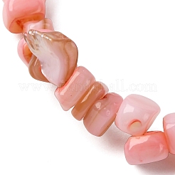 Gefärbte natürliche Süßwassermuschelperlen-Stretcharmbänder für Männer und Frauen&nbsp;BJEW-JB12478-02