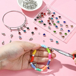 DIY-Set zum Herstellen eines erweiterbaren Armreifs aus Edelstahl 304 mit Charms&nbsp;DIY-YW0008-68