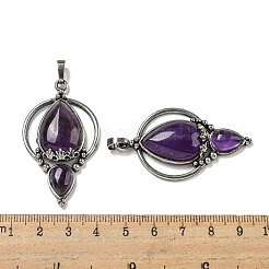 Natürlichen Amethyst Edelsteinanhänger&nbsp;G-F766-04AS-04