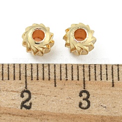 Perline in ottone placcato a cremagliera&nbsp;FIND-T071-06G-01