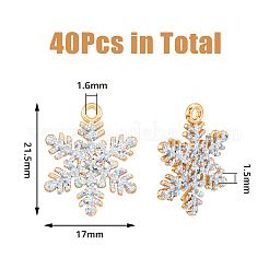 40 stücke legierung strass anhänger&nbsp;ALRI-DC0001-06