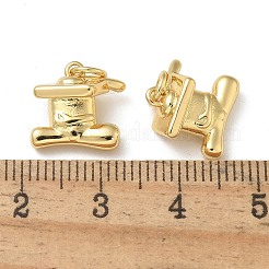 Acumular colgantes de chapado de latón&nbsp;KK-K392-53G