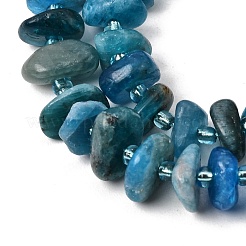 Brins de perles d'apatite bleue naturelle&nbsp;GG-CBAC13F-E01-01