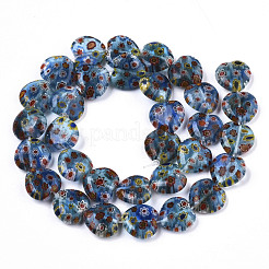 Handgemachte Millefiori Bunte Malerei Perlen Stränge&nbsp;LAMP-N023-001G