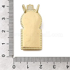 Ottone micro spianare pendenti zirconi&nbsp;KK-Z125-24G-A