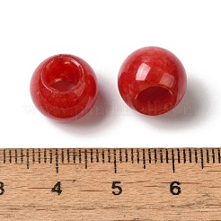 Cuentas europeas de jade blanco natural (teñido)&nbsp;G-N342-03Q