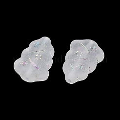 Smerigliato perline acriliche trasparenti&nbsp;OACR-P029-04B-01