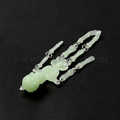 Halloween leuchtende PVC-Skelettanhänger&nbsp;HJEW-B007-01