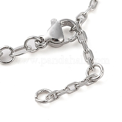 Bracelets en laiton à maillons en zircone cubique transparent&nbsp;BJEW-Q336-01B-P
