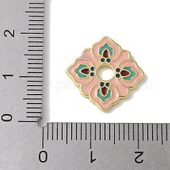 Smalto perline fiore ottone&nbsp;KK-P290-11G-01