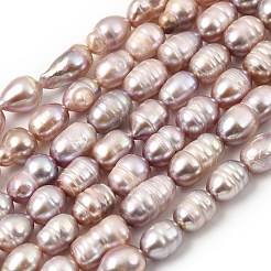 Brins de perles de culture d'eau douce naturelles&nbsp;PEAR-F020-05B
