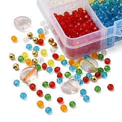 Kit per la creazione di braccialetti colorati fai da te con perline trasparenti&nbsp;DIY-YW0005-45