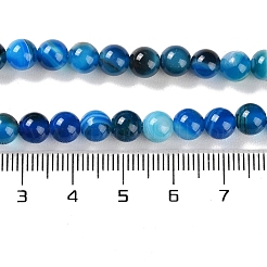 Chapelets de perles en agate à rayures naturelles/agates à bandes&nbsp;G-Z060-A01-A11