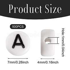 500pcs Acrylperlen&nbsp;SACR-TA0001-55A