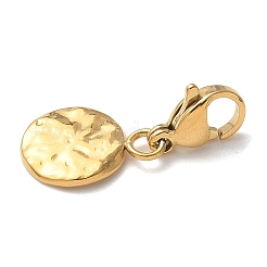 Decorazioni pendenti piatte e rotonde in acciaio inossidabile 304&nbsp;STAS-G352-09G