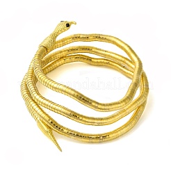 Braccialetti avvolgenti in ferro regolabili con serpente&nbsp;LS-BJEW-U004-03A-G