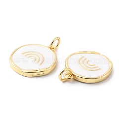 Pendenti in ottone placcato a cremagliera con anello di salto&nbsp;X-KK-F852-24G
