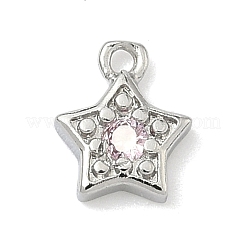 Adornos de latón micropavé de circonia cúbica&nbsp;KK-G548-19P
