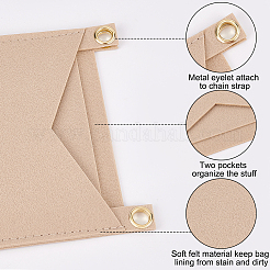 3 x Organizer-Einsatz für Filztaschen in 3 Farben&nbsp;PURS-WR0006-82B
