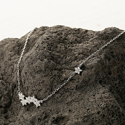 Collana con ciondolo a stella in argento sterling&nbsp;CH6213-1