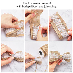 Handgemachte Nachahmung Hanf Kostüm Zubehör mit Nachahmung Perle&nbsp;DIY-NB0002-29