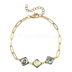 Pulseras de cuentas de concha de abulón/concha de paua&nbsp;BJEW-JB13824