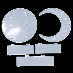 Mondform schwimmendes Regal DIY Silikonformen Kit&nbsp;DIY-G093-02B