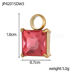 Strass-Anhänger aus Edelstahl 304&nbsp;STAS-OY003-88G