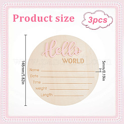 Baby-Foto-Requisiten aus Holz&nbsp;WOOD-WH0002-56A