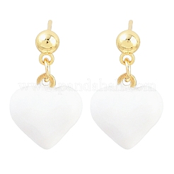 Aretes de latón para mujer&nbsp;EJEW-Z164-19G-01