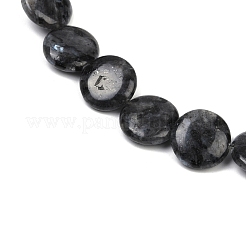 Fili di perline di larvikite naturale&nbsp;G-U018-I08-01