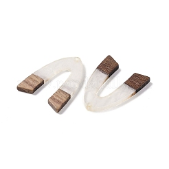 Pendentifs en résine & en bois&nbsp;WOOD-F015-16H