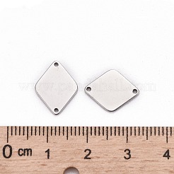 Superficie liscia anti-ossidazione in acciaio inox romboidale stampaggio tag vuoto maglie connettori&nbsp;STAS-R064-72