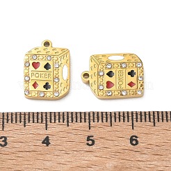 304 Edelstahl-Emaille-Anhänger&nbsp;STAS-B142-05G