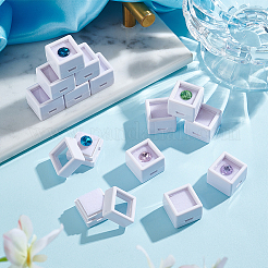 Quadratische Aufbewahrungsboxen für lose Diamanten aus Kunststoff&nbsp;LS-CON-WH0095-49A