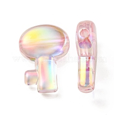 Placcatura uv perline acriliche trasparenti iridescenti arcobaleno&nbsp;OACR-C007-05A