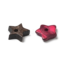 Perles d'étoiles de noix de coco naturelles teintes&nbsp;COCB-G002-01