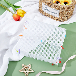 Diy rechteckige kunststoffgitterfoliensets&nbsp;DIY-WH0301-11