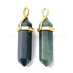 Natürliche indische Achat spitzen Anhänger&nbsp;G-G025-01G-18